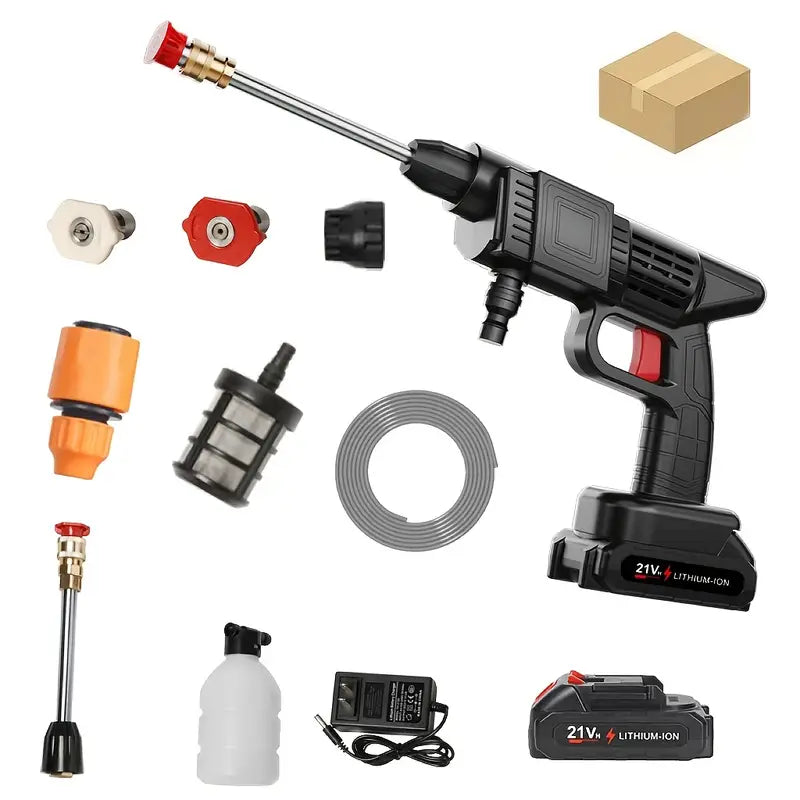 High Pressure Water Gun, Powerful Cleaning for Car And Garden, High Pressure Car Wash Foam Gun - Adjustable Nozzle,