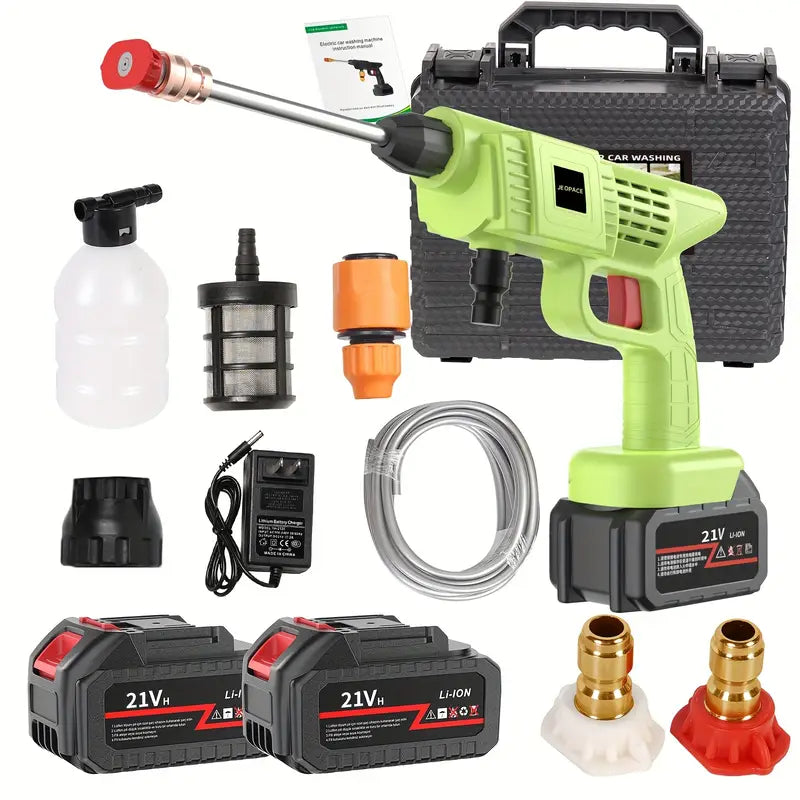 High Pressure Water Gun, Powerful Cleaning for Car And Garden, High Pressure Car Wash Foam Gun - Adjustable Nozzle,